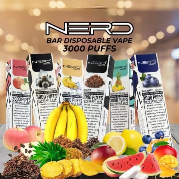 Nerd Bar 3000 Puffs Disposable Pod Vape