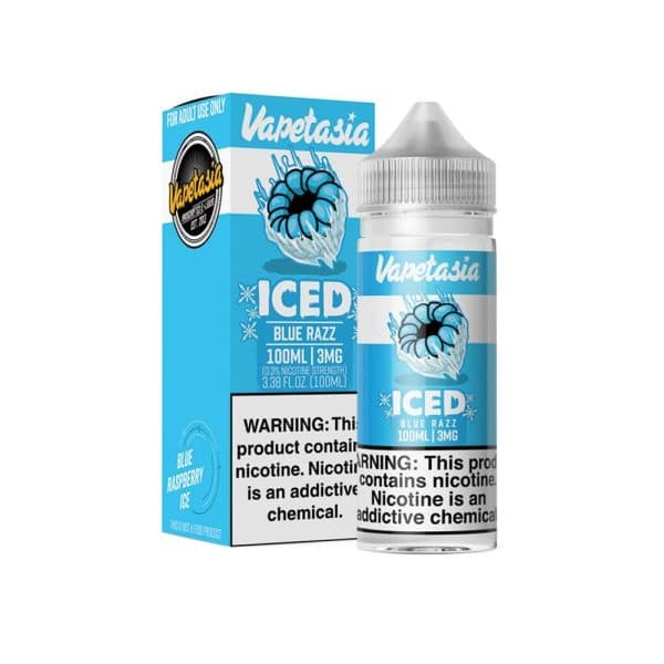 VAPETASIA ICED BLUE RAZZ 1