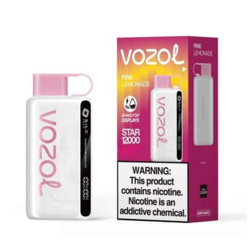 Vozol star 12000 puff pink lemonade